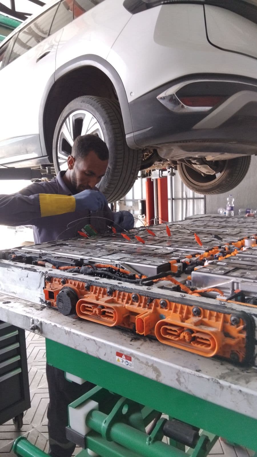Sensor lead inspection on the modules