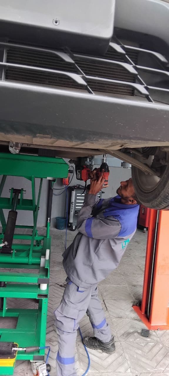 Underbody work for the pack refit