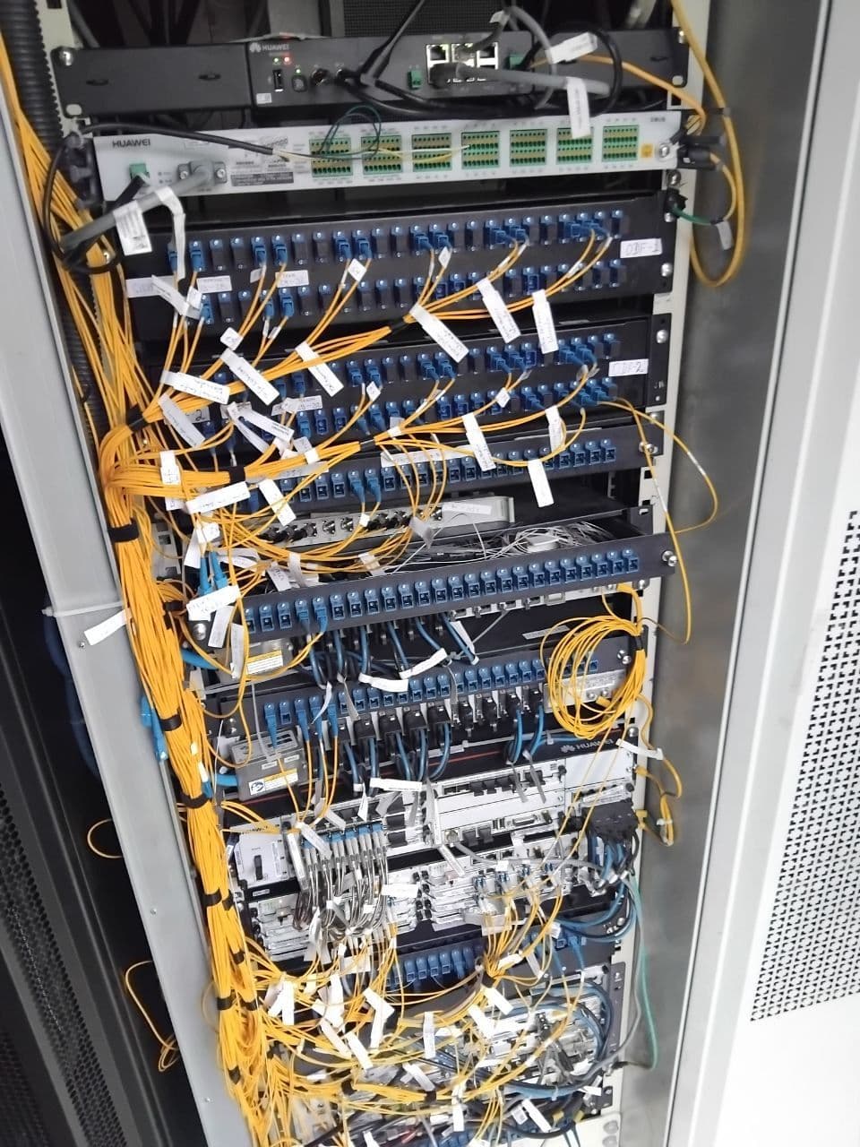 ODF patching - fibre runs dressed
