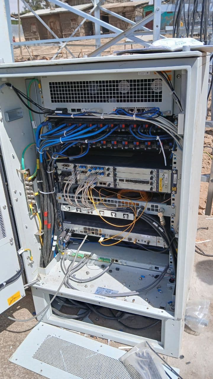 Transmission rack dressed and labelled