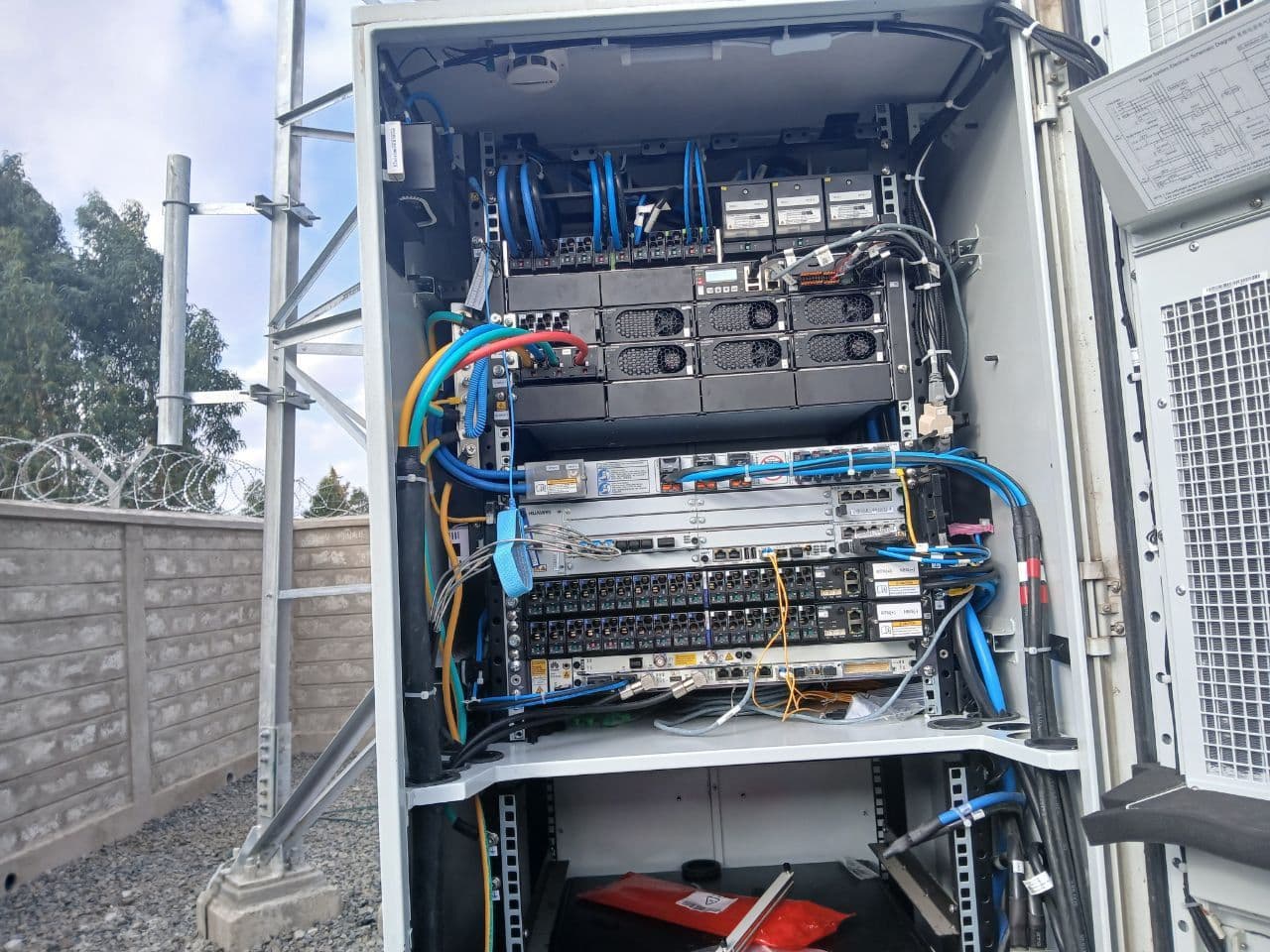 Outdoor cabinet - radios and transmission